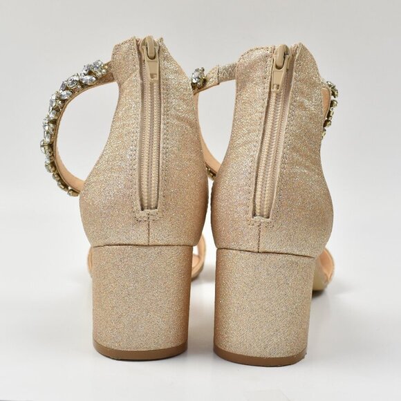 Badgley Mischka American Glamour Catalina Open Toe Block Heel - 12 - Picture 10 of 15
